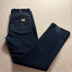 Carhartt Men's Dark Blue Rugged Flex Straight Tapered Leg 36x32 Skater